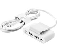 CIVV-Hub Boostcharge 4 Ports 2 Usb C Et 2 Usb A Avec Câble De 2 M Blanc