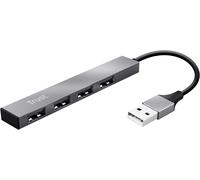 CIVV-Urban Halyx Mini Hub Usb 2.0 À 4 Ports En Aluminium,Pour Pc,Ordinateur Portable,Mac - Argent
