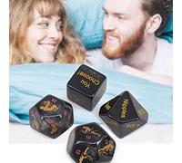 CixLongix Jeu de dés-Quatre pièces, utilisé pour les jeux familiaux et amoureux-Outils de formation