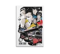 CIXWASDS Poster de la série télévisée Star Trek - Peinture décorative sur toile - Poster mural moderne pour chambre à coucher - 20 x 30 cm