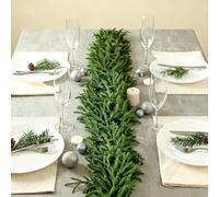 CIYIN Guirlande de Pin Norfolk, 180 cm Guirlande de Noël Artificielle Vert, Guirlandes Sapin Artificiel de Noel, Décoration de Noël pour Intérieur et Extérieur, Escalier Porte Cheminée Table