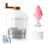 CIYIN Machine à Glace Pilée Manuelle, Slush Machine, Machine à Granité, Broyeur Rotatif avec Manivelle et Bacs à Glaçons, pour Cocktails Bar Cuisine Accessoires de Boisson glacée