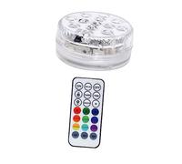 CIYODO 1 Ensemble Lumière LED Submersible Télécommandée pour Aquarium de Étanche Télécommande pour Décoration Aquatique Nocturne
