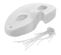 CIYODO 10 Masques Vierges à Peindre en Papier Écologique Pack de Masques Blancs DIY pour Bal Masqué pour Fête Costumée et Atelier Créatif