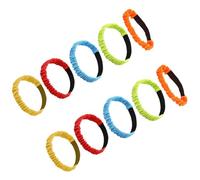 CIYODO 10 pièces Bandes de Course Élastiques Sangles Colorées Oxford Résistantes et Lavables pour Jeux de Relais Équipe Adultes et Garçon Fille