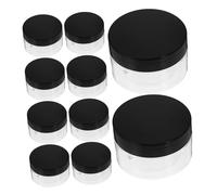 CIYODO 10 Pièces Bocaux Transparent de Couvercle Lot de Récipients pour Cosmétiques Aliments et Projets Diy Pratiques et Réutilisables pour Rangement de Crèmes Lotions Épices et