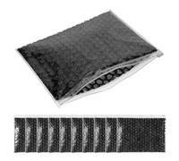 CIYODO 10 Pièces Bulle de Sac d'expédition Couvert forfaits d'expédition Sacs à Bulles d'articles Transparent pour l'expédition de Savon Black