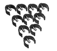 CIYODO 10 Pièces Clips C pour Béquilles et Déambulateurs Verrouillage par Goupille Acier et Plastique Renforcé Accessoires Antidérapants pour Cannes et de Marche et Stabilité pour Seniors