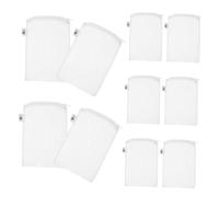 CIYODO 10 Pièces Lot de Filtrants Maille avec Fermeture Éclair pour Aquarium Réutilisables et Durables Compatibles avec Anneaux Céramiques et Actif pour Filtration de Eau des Poissons