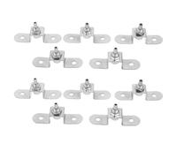 CIYODO 10 Pièces petits cintres pour tableaux clip de suspension en alliage de zinc base de montage pour pince à câble crochet plafond suspension pour luminaire Silver