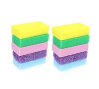 CIYODO 10 pièces Pierre de Pédicure PU Pierre Exfoliante pour Callosités et Peau Dure Masseur Plantaire pour Soin des Secs et Abîmés Usage Familial et Professionnel