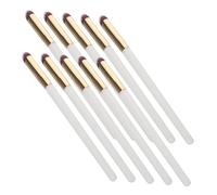 CIYODO 10 pièces Pinceaux Correcteurs Anglés pour Yeux Brosse Maquillage Sous Yeux Ergonomique pour Application Précise pour Crème Correctrice et Ombres à Paupières