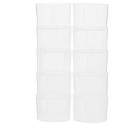 CIYODO 10 pièces PP Transparent Measuring Cups Liquid Beakers For Kitchen Medicine Lab Accurate Graduated Straight Shape Doseur Plastique Réutilisable