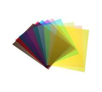 CIYODO 10 Pièces PVC Transparent Sheets Cellophane Film For DIY Crafts Lighting Gels Window Film Plastic Wrap