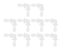 CIYODO 10 Pièces Raccords Tuyau Coudés Plastique Degrés Barbelés Légers et Faciles à Installer pour Tubes Connecteurs Étanches pour Plomberie et Accessoires Maison