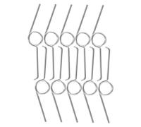 CIYODO 10 Pièces Ressort de Tension pour Couvercle de Poubelle Accessoires pour Bac à Ordures Installation Facile Support pour Couvercles de Poubelle de Cuisine et Salle de Bain