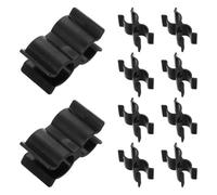 CIYODO 10 Pièces Supports de Tuyauterie Double Entrée en Nylon Noir