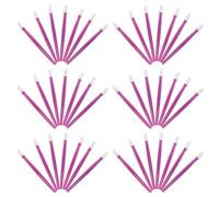 CIYODO 100 Bâtonnets de Nail Art en Caoutchouc Violet Outil Multifonction pour Cuticules Mortes Applicateur de Strass et Stickers pour Ongles Stylo de Préparation et Décoration pour