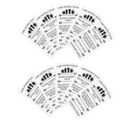 CIYODO 100 Cartes D'entretien pour Petites Tasses en Papier Blanc Texte Résistant la Décoloration et Instructions Claires pour Usage Quotidien