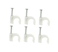 CIYODO 100 Pièces Attaches-câbles Pour Câbles Ethernet Clips De Câble Simple Pour Tv Coaxiaux Lot