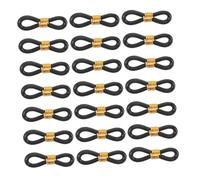 CIYODO 100 Pièces Bandes Réglables pour de Poulet Noires Attelles Flexibles pour Correction des Écartées de Poussins Soutien Adapté et Confortable pour Volatiles