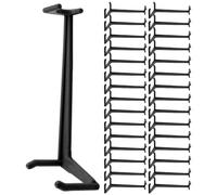 CIYODO 100 Pièces Clips de Pliage en PE Noir pour Branches D'arbres et Petites Branches, Cintreuse de Tige Prise Confortable pour Former Un Angle, Support pour Arbres Fruitiers