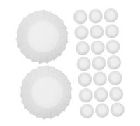 CIYODO 100 Pièces Lot Papier Sulfurisé Rondes Antiadhésives pour Moules à Gâteau Basque Papier Cuisson Résistant à Huile Adapté Four Friteuse à Air et Mini-gâteaux