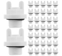 CIYODO 100 Pièces Tuyau Bouchon Détanchéité Tuyau Arrosage D'évacuation White