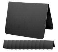 CIYODO 10pcs Mini Tableau Noir Effaçable en Pvc pour Messages et Menus, Réutilisable et Portable, pour Mariage et Anniversaire, Support Stable
