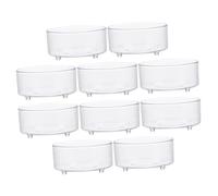 CIYODO 10pièces Bol Alimentation pour Reptiles Récipient à Eau Acrylique pour Lézard Scorpion Serpent De Et Petits Animaux