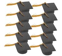 CIYODO 10pièces Chapeau de Remise de Diplôme Forme de Réutilisable Décorations pour Fête de Graduation Cadeaux pour Invités