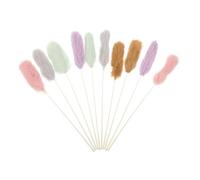 CIYODO 10pièces Lot de Jouets Baguette pour Chaton Peluche Douce sur Fil Flexible Simulation Proie Oiseau Jeu Interactif Intérieur