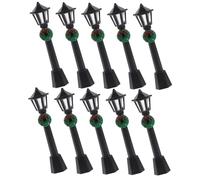 CIYODO 10pièces Miniature Street Light Model Lampadaires Décoratifs pour Jardins Et Maisons De Poupées Accessoire De Paysage Fait Main