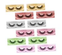 CIYODO 12 paires Faux Cils Créatifs pour Femmes Extension Naturelle et Professionnelle Kit Mélangé pour Scène et Usage Quotidien Volume Intense et Courbure
