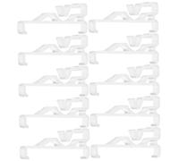 CIYODO 12 Pièces Clips de Cantonnière Transparents Plastique Lot de Supports Cachés Ajustables pour Stores Horizontaux Compatibles avec Lamelles Courbées de Accessoires pour Stores à