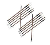 CIYODO 12 Pièces Ensemble de Pinceaux de Calligraphie Chinoise Traditionnels en Plastique pour Étudiants et Professionnels, pour Entraînement à L'école et Peinture Calligraphique