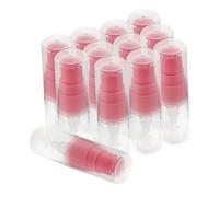 CIYODO 12 Pièces Lot de Mini Flacons Transparents Rechargeables avec Pompe à Pression Bouteilles de Voyage Légères pour Lotion et Sérum Distributeur pour Cosmétiques et Soins Peau
