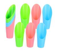 CIYODO 12 pièces Pelles à Terreau Plastique Colorées pour Bonsaï et Succulentes Outils de Jardinage Ergonomiques pour Micro Paysages et Petits Espaces Kit de Pelles de Plantation pour