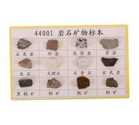CIYODO 12 Pièces Spécimens de Roche Minérale Kit Compact et Portable pour Collection Affichage et Identification Adapté Aux Cours de Géologie Laboratoire et Terrain