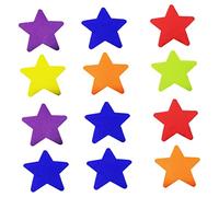CIYODO 12 pièces Stickers Repositionnables pour Tapis Éducatifs Nylon Colorés pour Garçon Fille et Enseignants Marqueurs de Places pour Jeux et Exercices Dagilité