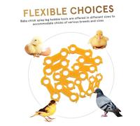 CIYODO 12pièces pour Pattes De Poussins Lot de Douze Corrige Écartement des Pattes Anneaux pour Volailles Et Petits Oiseaux Soutien Et