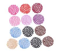 CIYODO 13 pièces Filet à Cheveux pour Chignon Mixte Snoods Élastiques avec Perles Accessoires Coiffure Professionnels pour Femmes Léger et Ajustable