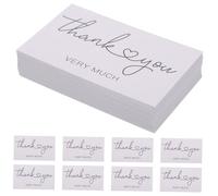 CIYODO 150 pièces Cartes de Remerciement Élégantes avec Fleurs pour Clients Petites Cartes de Gratitude avec Enveloppes pour et Fidélisation