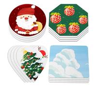 CIYODO 16 pièces Set de Aimants Réfrigérateur Vierge pour Sublimation Décoratif et Fonctionnel Formes Variées Cadeau et Usage Personnel Magnets Frigo pour Listes et Notes