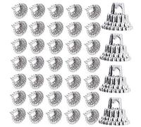 CIYODO 1ensemble Capsules Décoratives pour Boules De Noël Accessoires Résistant De Pendentifs pour Décoration Arbre De Noël Compatibles avec Ornements Divers Faciles à Utiliser Et