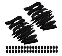 CIYODO 2 Ensembles Coussinet de Casque de Vélo, Mousses Respirantes | Écume Haute Qualité, Patch Auto-agrippant Inclus, Lot de Deux, Noir pour Vtt et Trottinette