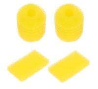 CIYODO 2 Ensembles Filtre Éponge D’Aquarium Rond Réutilisable, Lot de | Filtrabilité, Coussinet en Mousse, Accessoire pour Bassin et Bac, Usage Simple Couleur Aléatoire