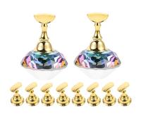 CIYODO 2 Ensembles Support Magnétique pour Pratique Nail Art de Porte-ongles Stables Plastique Robuste Présentoir pour Faux Ongles Accessoire Polyvalent pour Débutants et Professionnels