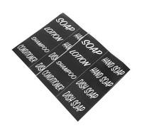 CIYODO 2 feuilles Étiquettes Autocollantes Étanches pour Bouteilles de Salle de Bain Lot pour Savon Mains Shampoing Après-shampoing Lotion et Gel Organisation Facile