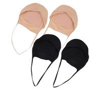 CIYODO 2 paires Chaussettes Invisibles Femme à Talons Hauts avec Sangles Élastiques Demi-chaussettes Rembourrées Confortables et Antidérapantes Lot de No Show pour Sensibles